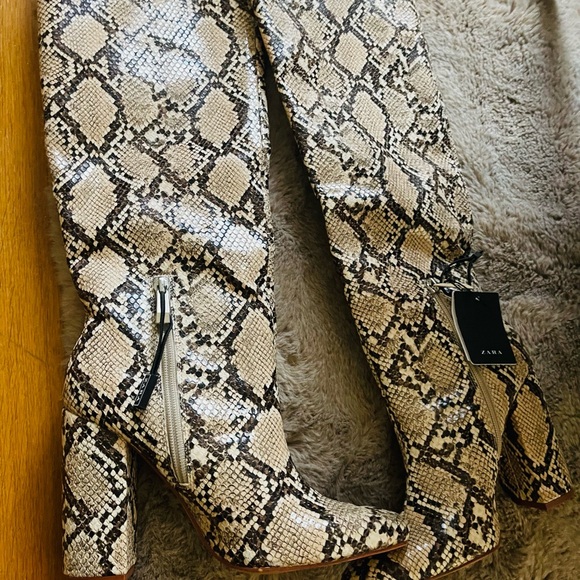 By Zara brand Snake print boots brand new, size shown on this picture - Picture 3 of 4